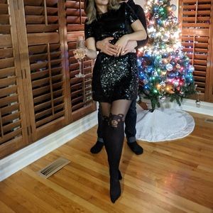 Christmas party black mini dress Armani US 4, Small